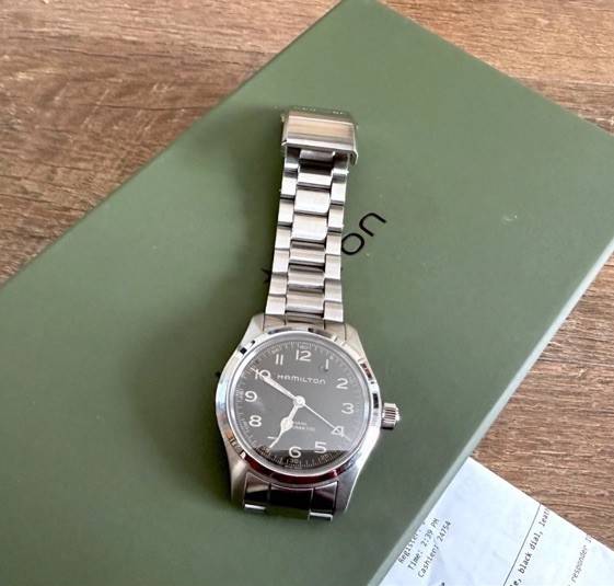 Hamilton Khaki Murph Automatic 42mm Men’s Watch Box Set Excellent Condition