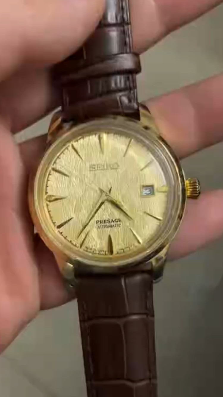 Seiko Presage Golden Dial Automatic Men’s Watch free shipping*