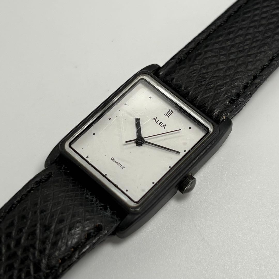 SEIKO Alba Quartz Watch, Rectangle Case, Battery Replaced