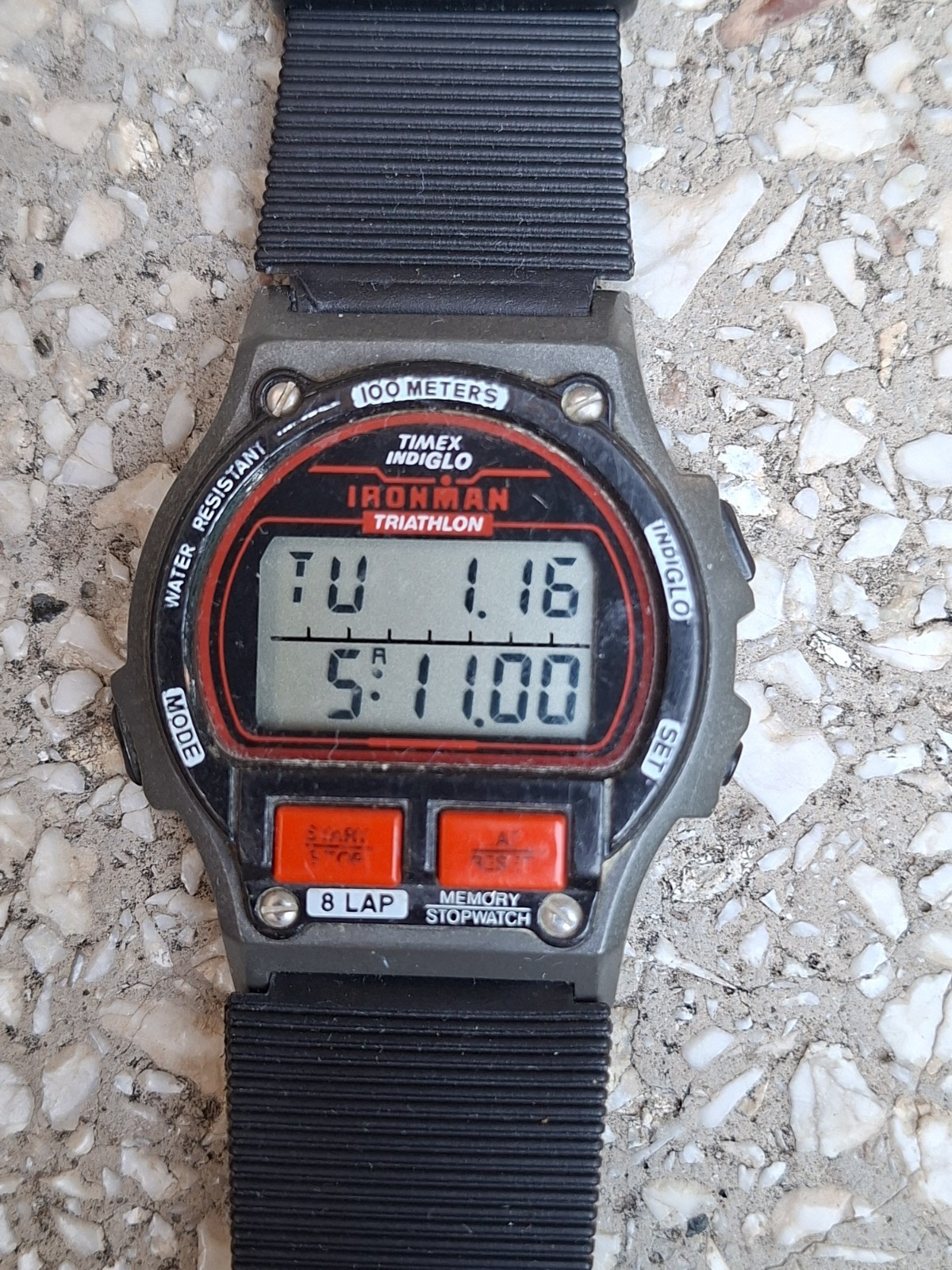 Timex Ironman Triathlon 8-Lap Memory Stop men’s vintage watch