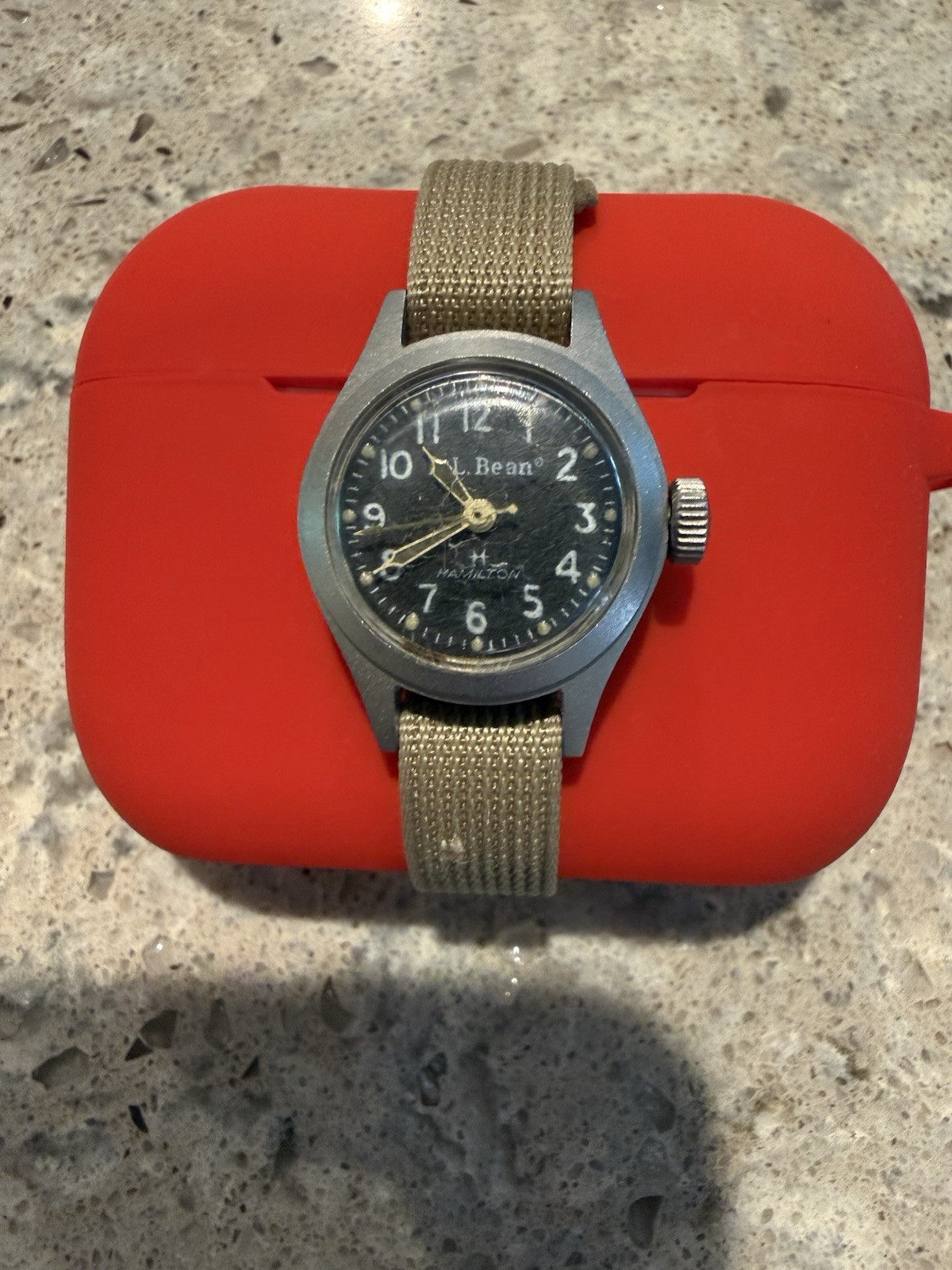Vintage Hamilton L.L. Bean Ladies Manual Wind Field Watch Swiss 870980 Military