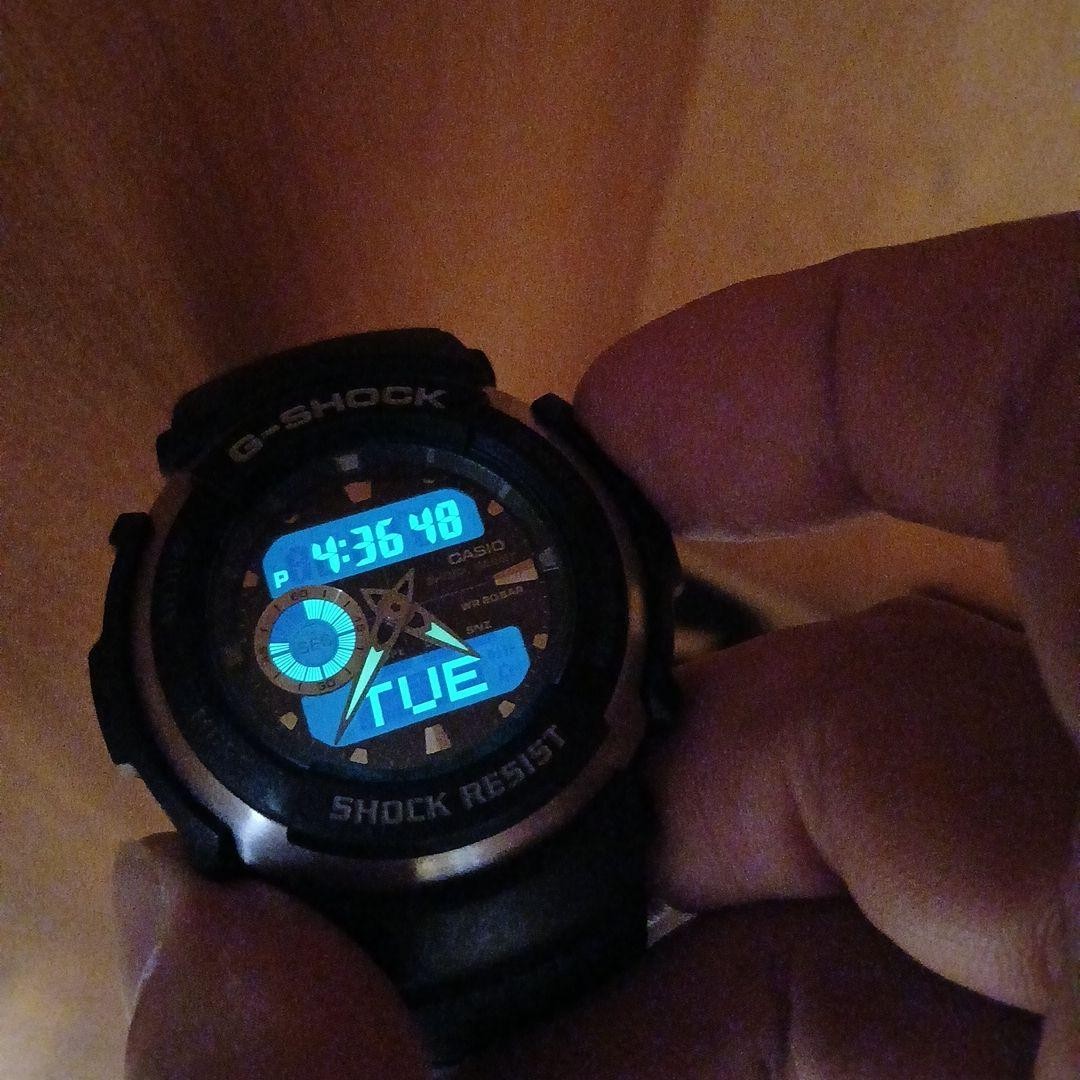 G-300 CASIO G-SHOCK LCD Inversion Black Watch Digital-Analog