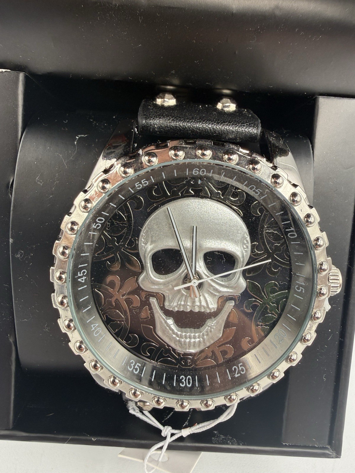 Ed Hardy Skull Gunmetal Men’s Watch New With Tags And Box Day Of The Dead