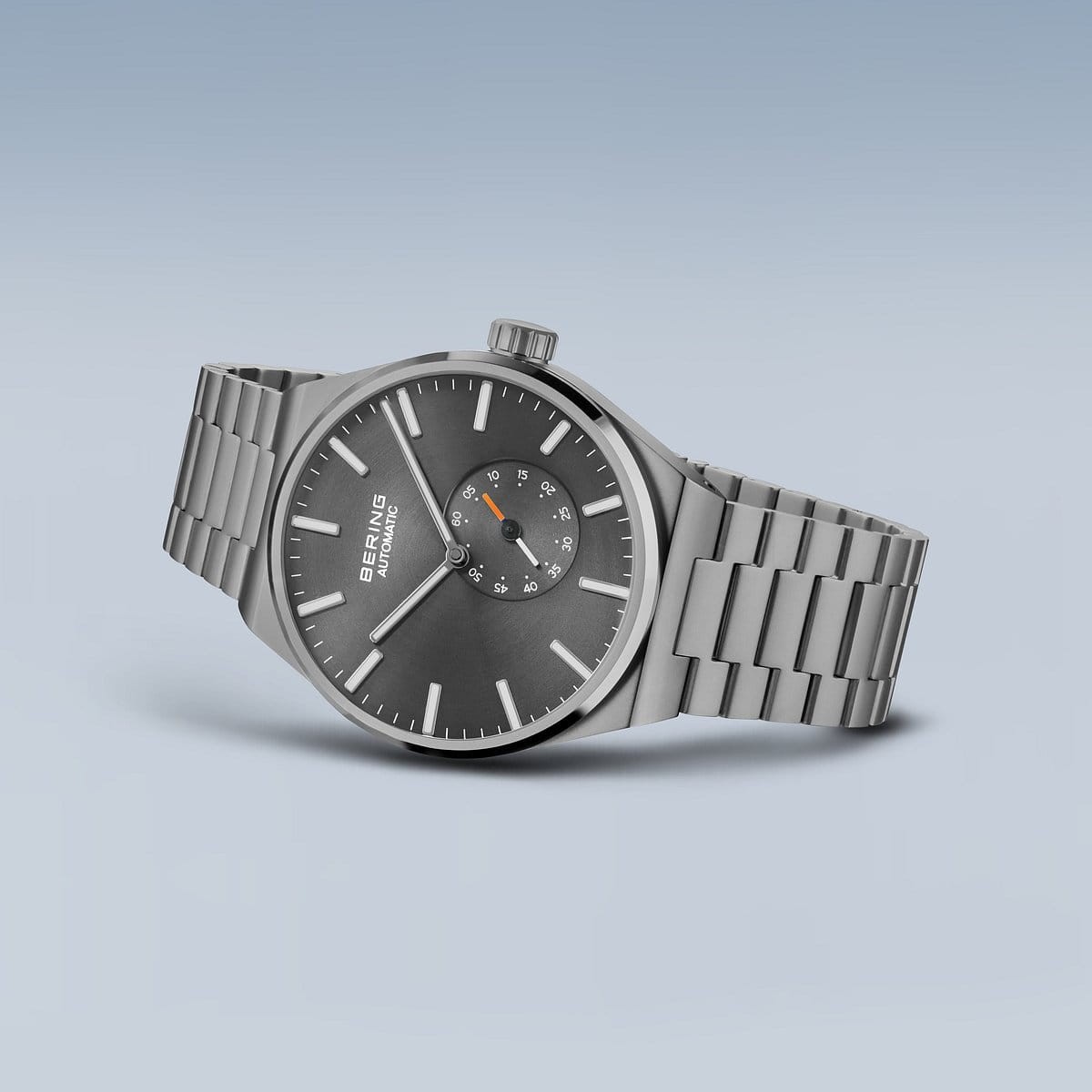 Bering Time – Automatic – Mens Classic Brushed Grey Watch – 19441-777