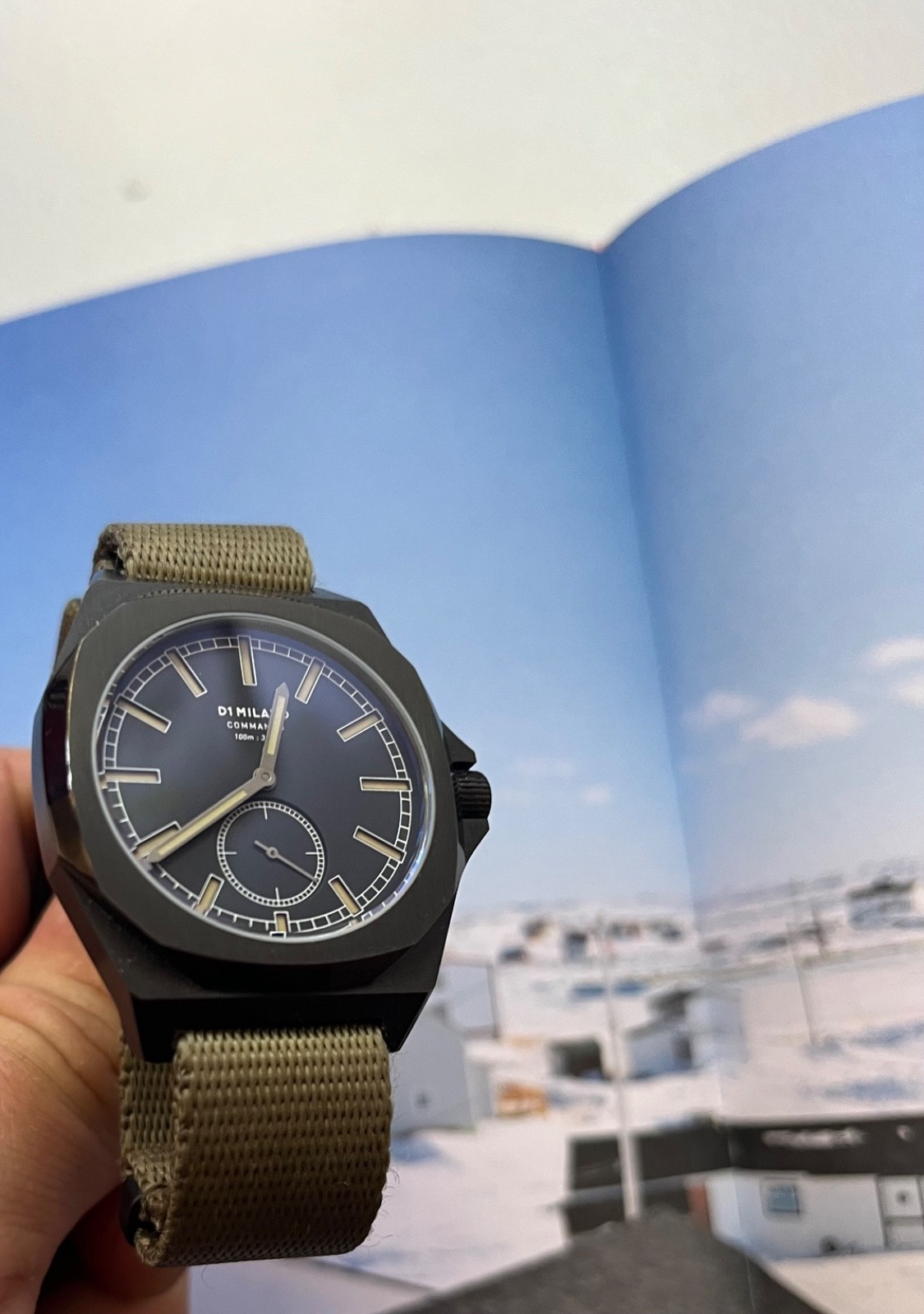 D1 Milano Commando Watch MTNJ01n 38mm dirty dozen style