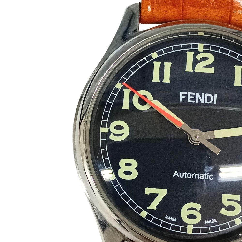 Fendi 200G date skeleton back automatic men’s wristwatch C1261