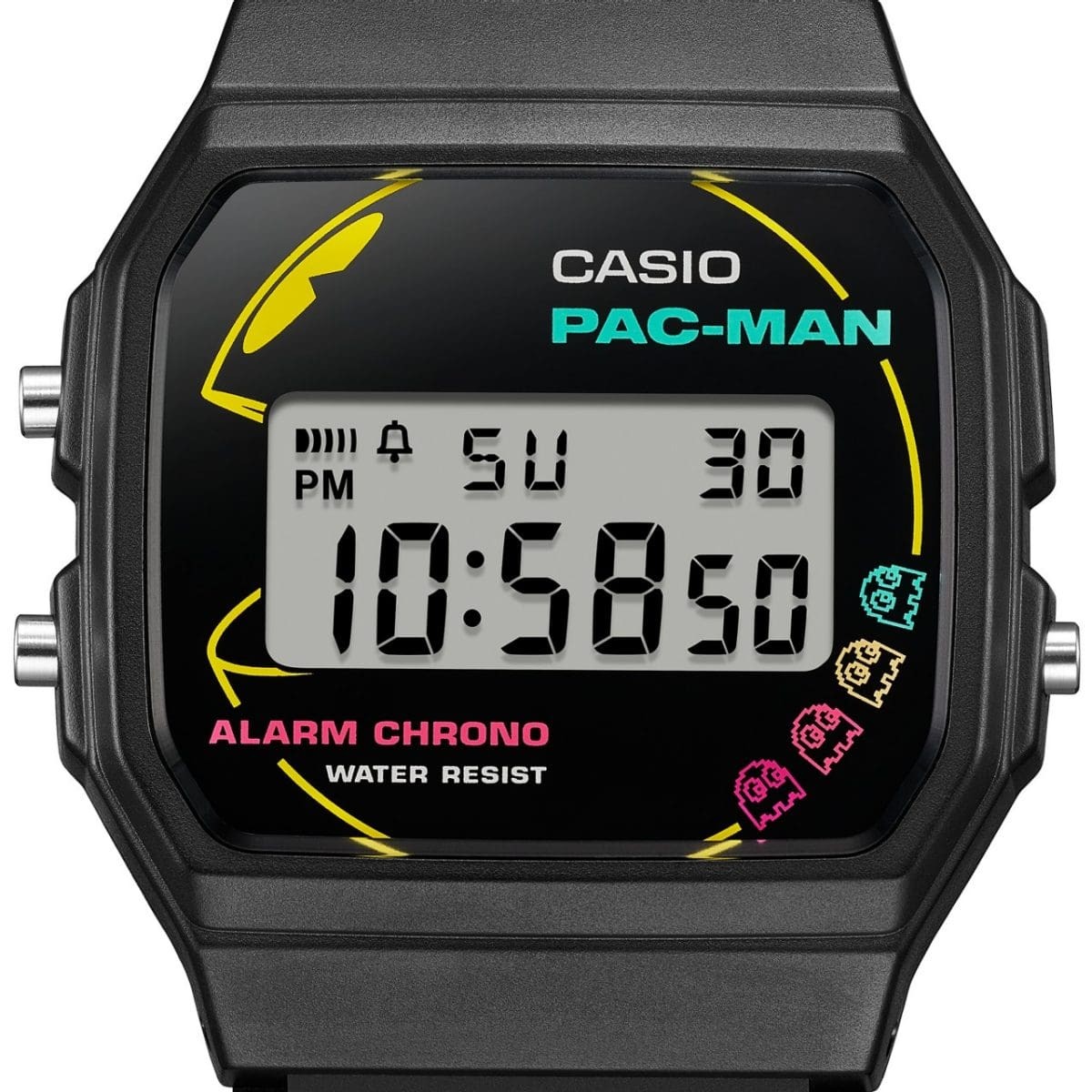 Casio Classic x PAC-MAN Collaboration Watch Black F-91WPC-1AJR Unisex Adults F/S