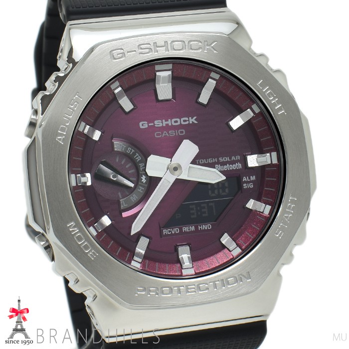 CASIO G SHOCK analog digital solar Bluetooth mobile link resin SS GBM 2100A 4BJF