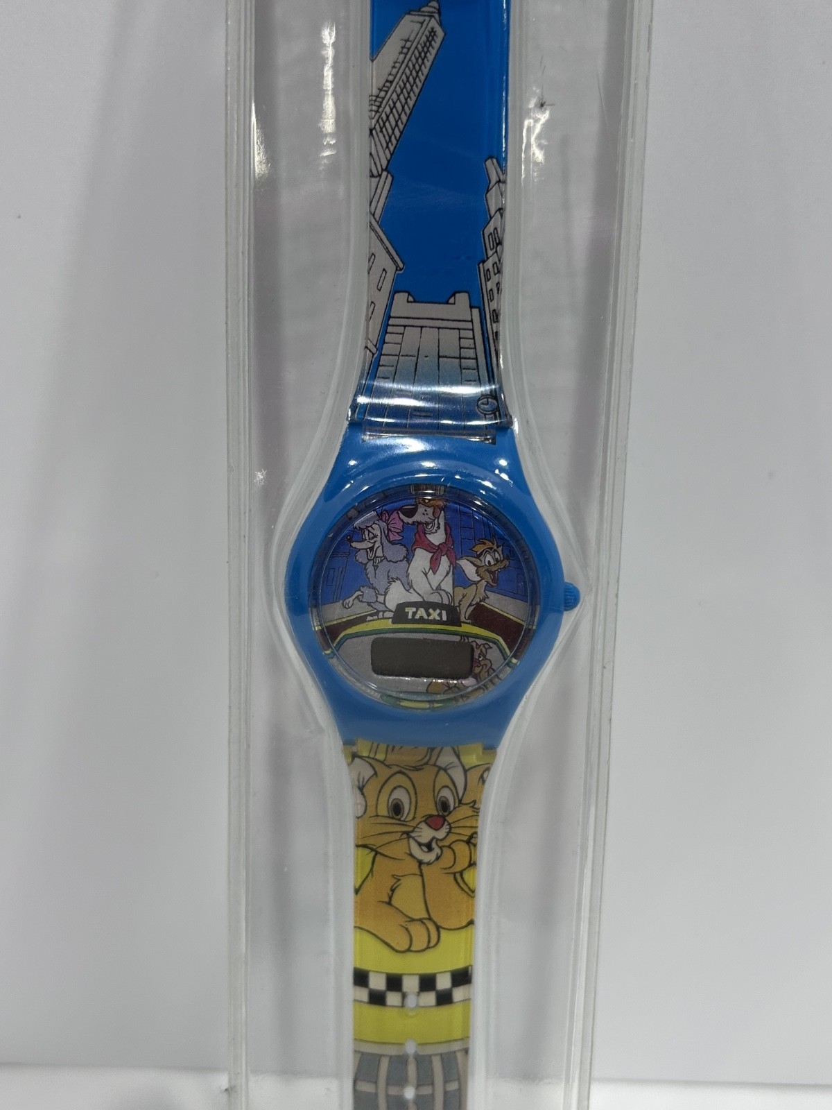 Vintage Collectible 90s “Oliver And Company” Blue/Orange Walt Disney Watch (NEW)