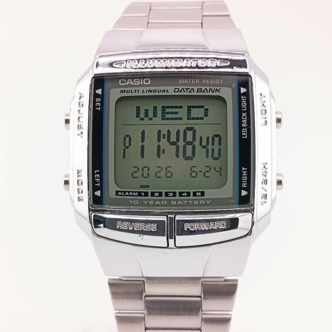 Working CASIO Data Bank DB-360 13-Language Retro Men’s Watch