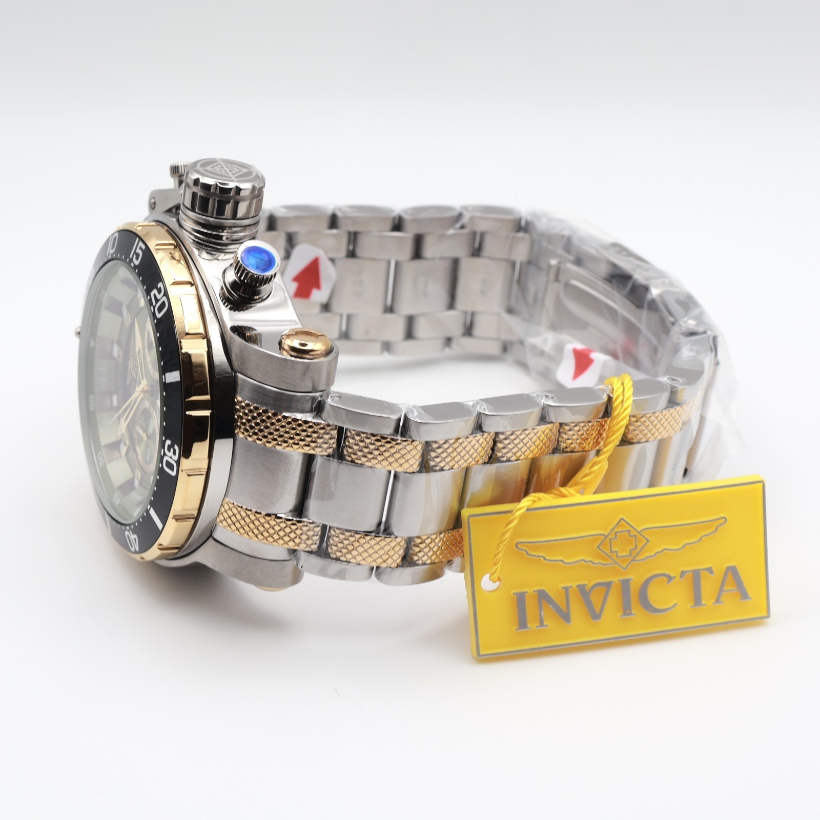 Invicta Coalition Forces Night Hawk Men’s Watch – 52mm. Gold, Steel 49225
