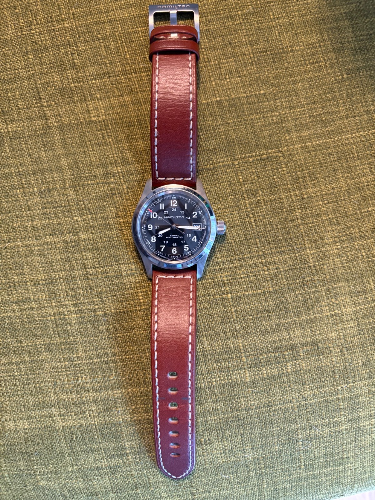 Hamilton Khaki Automatic black dial 38mm watch w/box