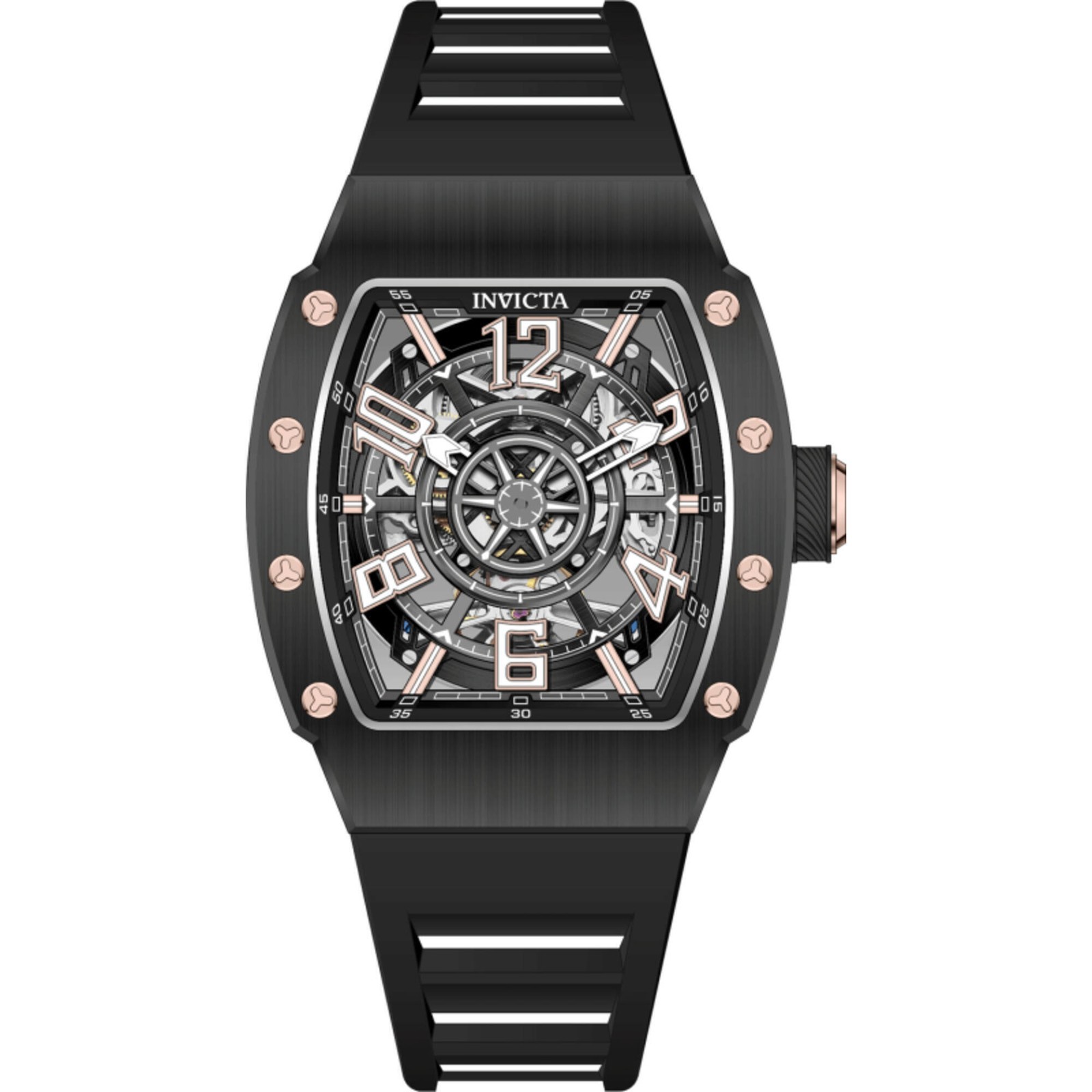 Invicta Men’s Watch S1 Rally Automatic Black Dial Silicone Rubber Strap 69513