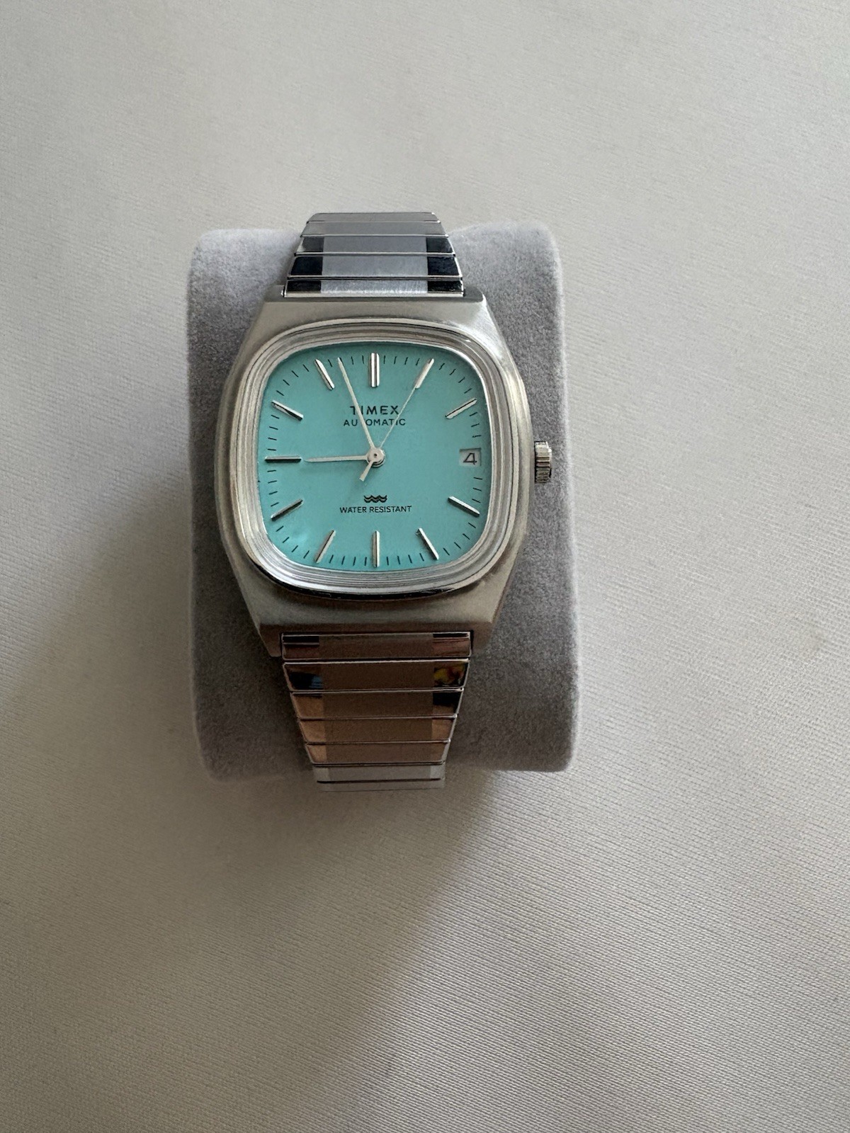 Timex E-line Automatic Watch. Watch Dial Color, Tiffany Blue.