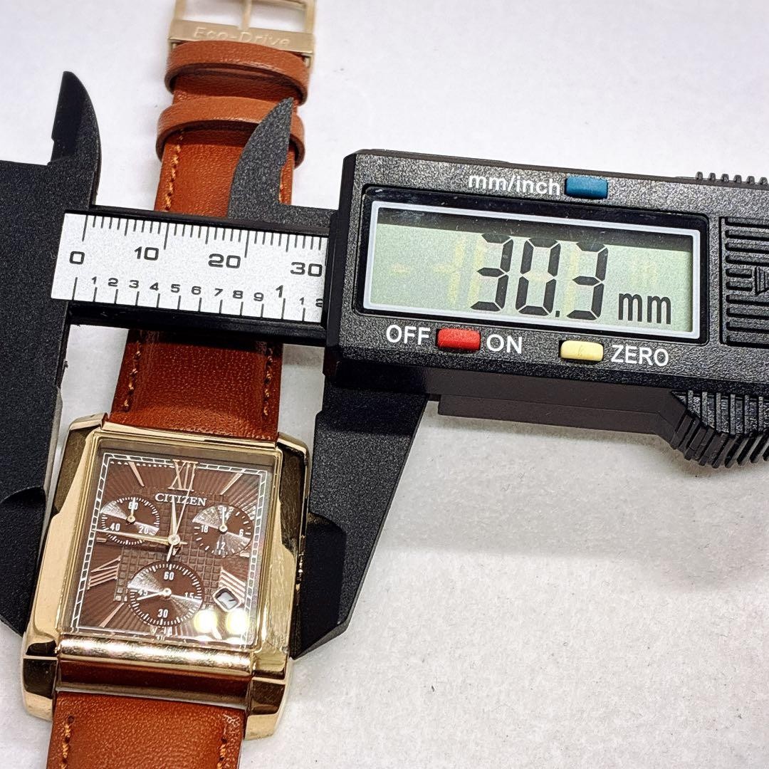 Excellent condition Citizen Eco-Drive Chronograph Solar Watch with origina【USED】