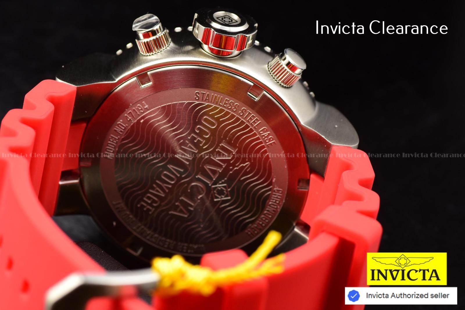 Invicta Men’s Elements Stainless Steel Hook Buckle Clasp Bracelet 39619