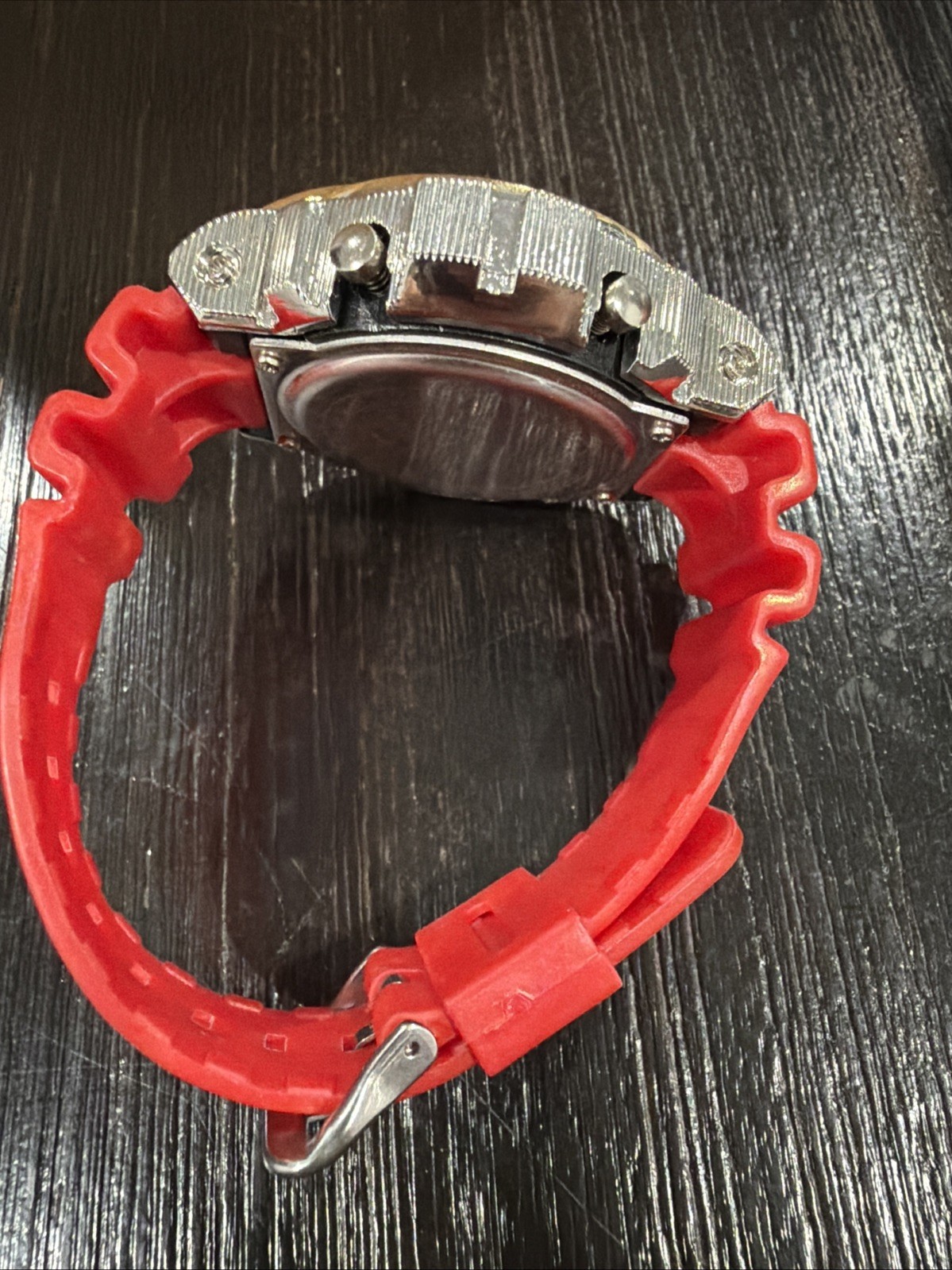 Kingmaster Genuine Diamonds Shock Resistant Digital Quartz Sport Watch RED