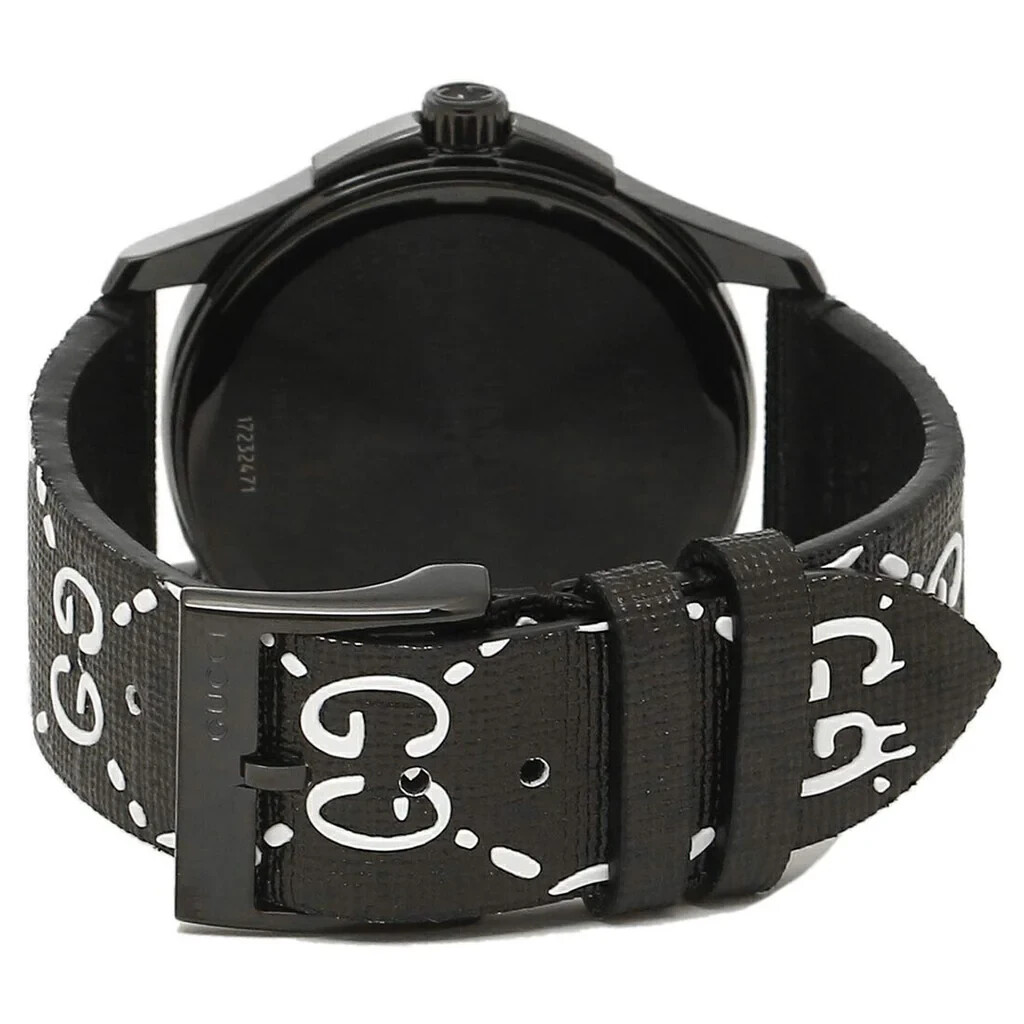 GUCCI TIMELESS GHOST WATCH – YA1264018 – QUARTZ BLACK DIAL LIMITED EDITION – NEW
