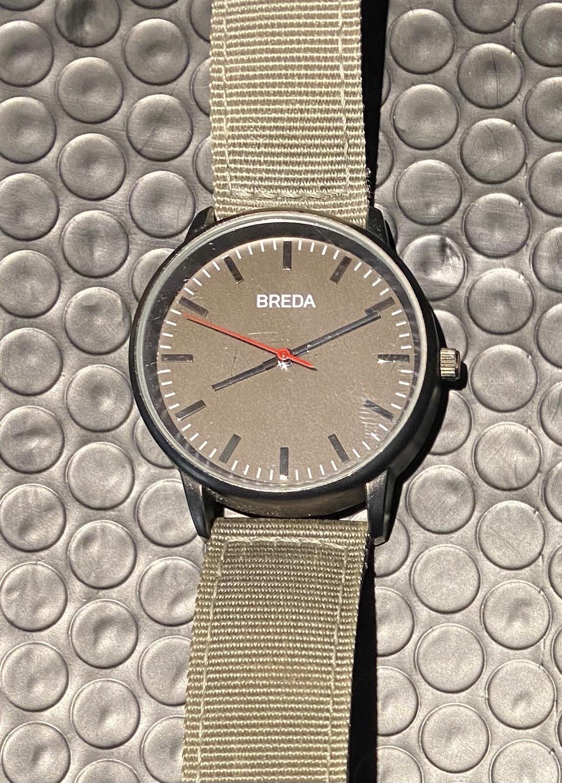 Breda 💥 Men Watch – 39mm 💥 Black / Dark Green Dial – Leather Band