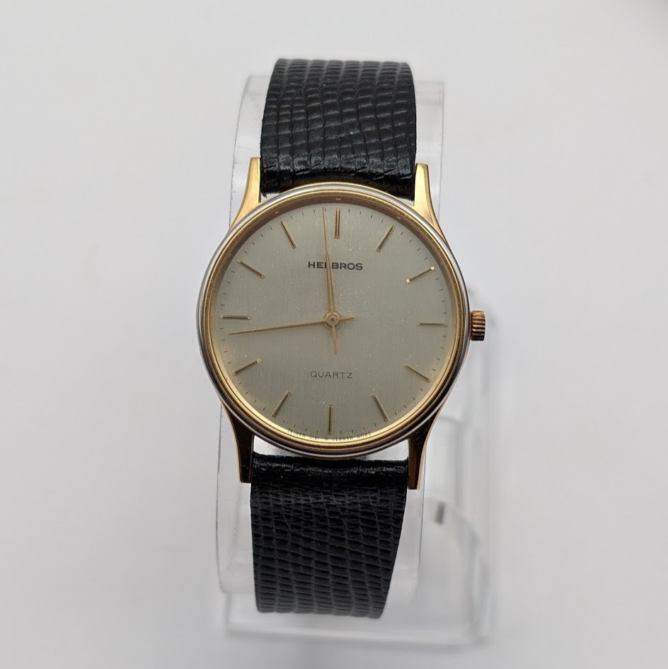 Helbros Quartz Watch 31mm – Gold Tone – W. Germany Movement – Running