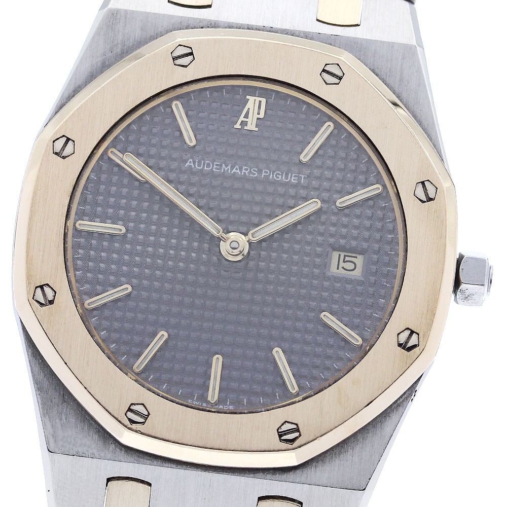 AUDEMARS PIGUET Royal oak YG2 tone date gray Dial Quartz Men’s Watch_896571