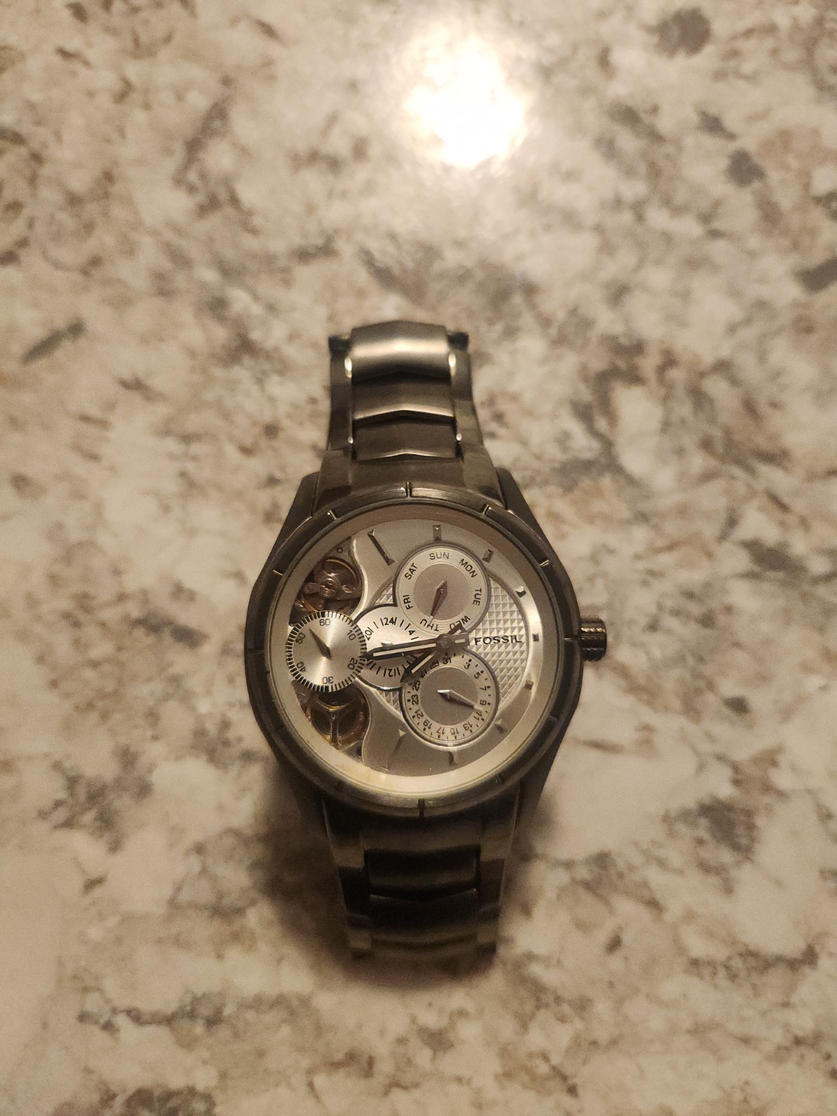 Fossil TWIST Automatic men’s water resistant & Analog used wristwatch.ME-1019.
