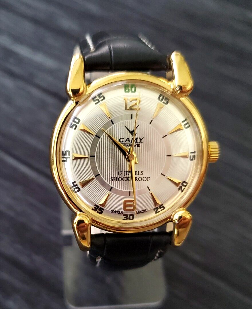 RARE Camy Geneve Mechanical Swiss Watch Restored Serviced Runs Excellent