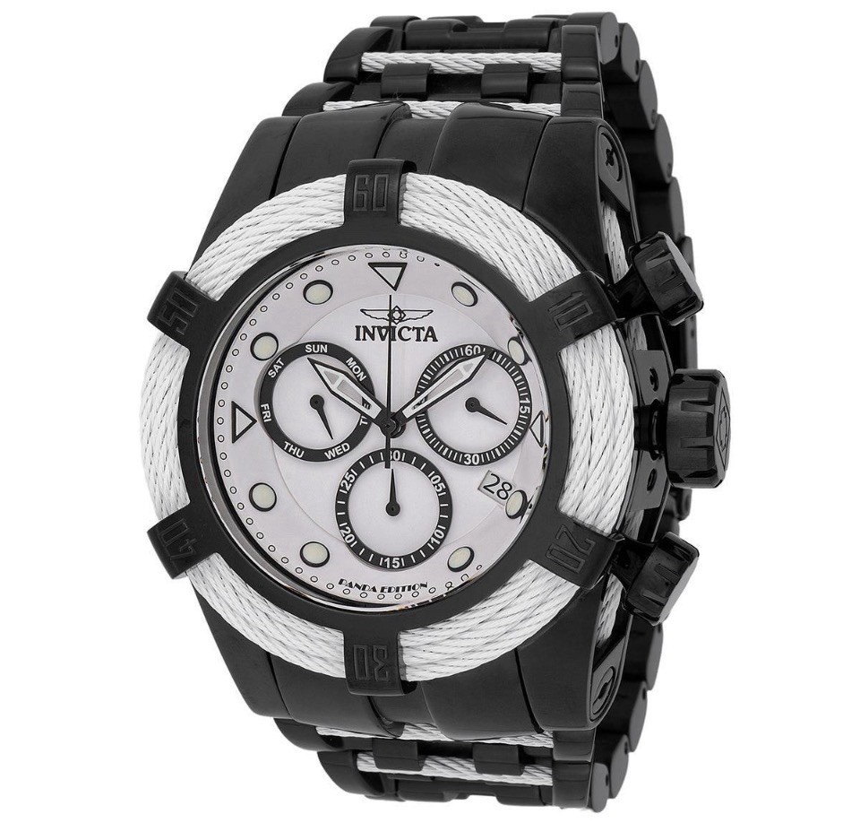 Invicta Panda Bolt Swiss Ronda Z60 Men’s Watch – 53mm, White, Black (48606)