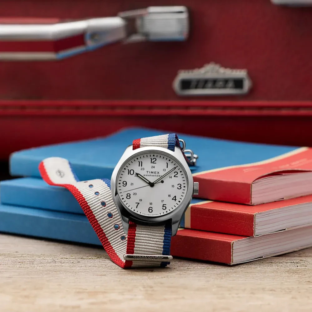 New Timex Weekender TW2Y15500 Weekender New England Watch
