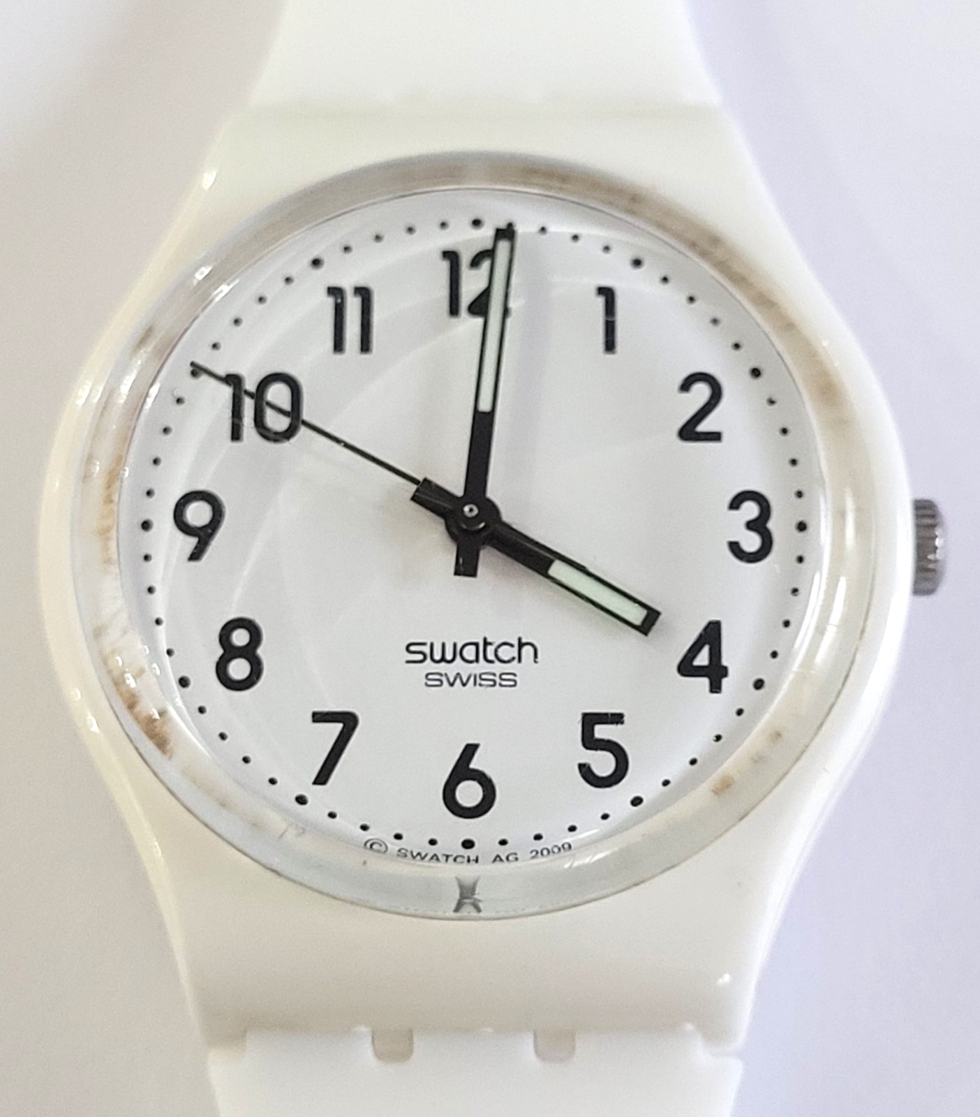 Swatch Originals: Standard Gent Watch ‘Just White’ – GW151 on New Silicone Strap