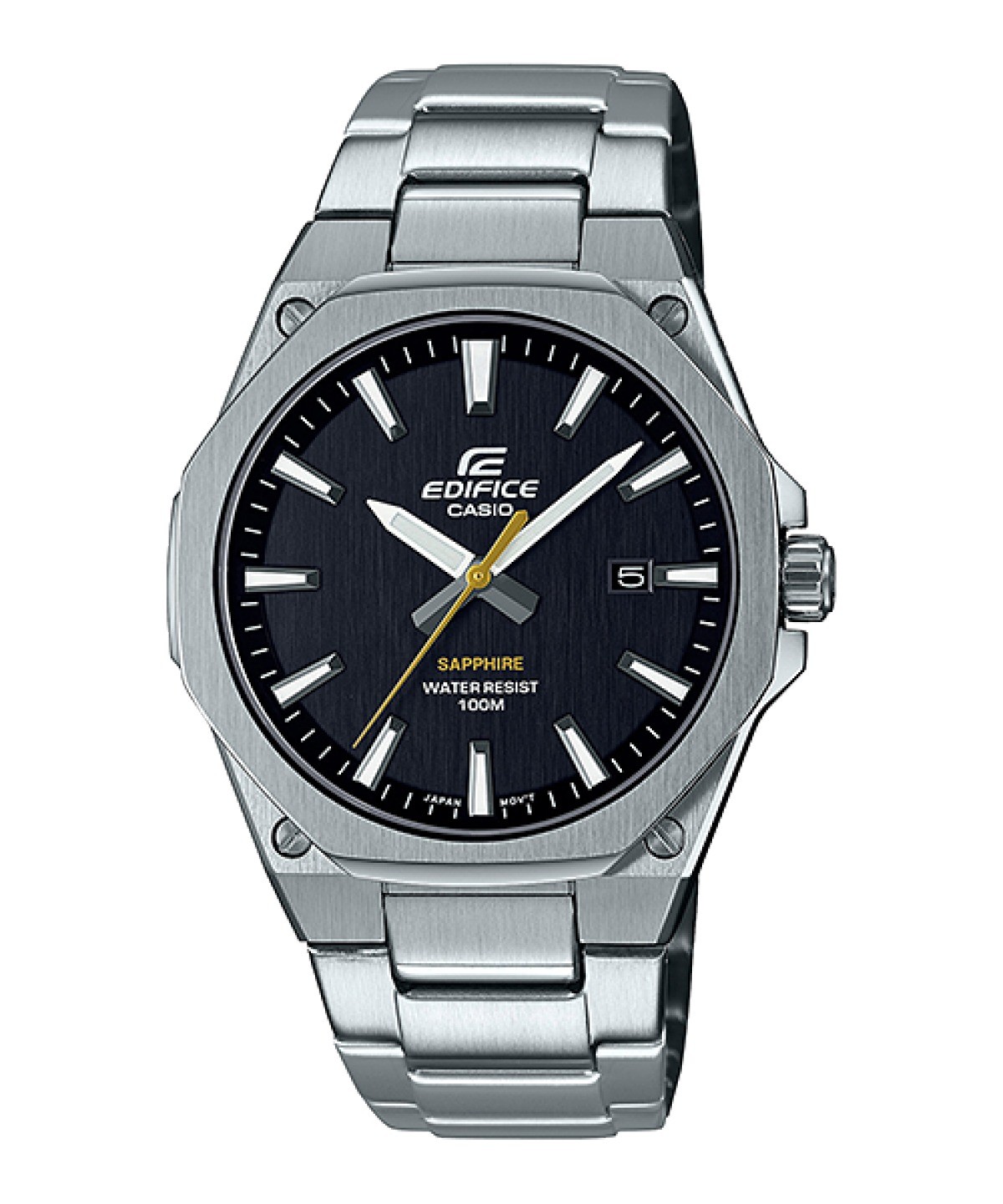 Mens Wristwatch CASIO EDIFICE EFR-S108D-1AVUEF Stainless Steel Black