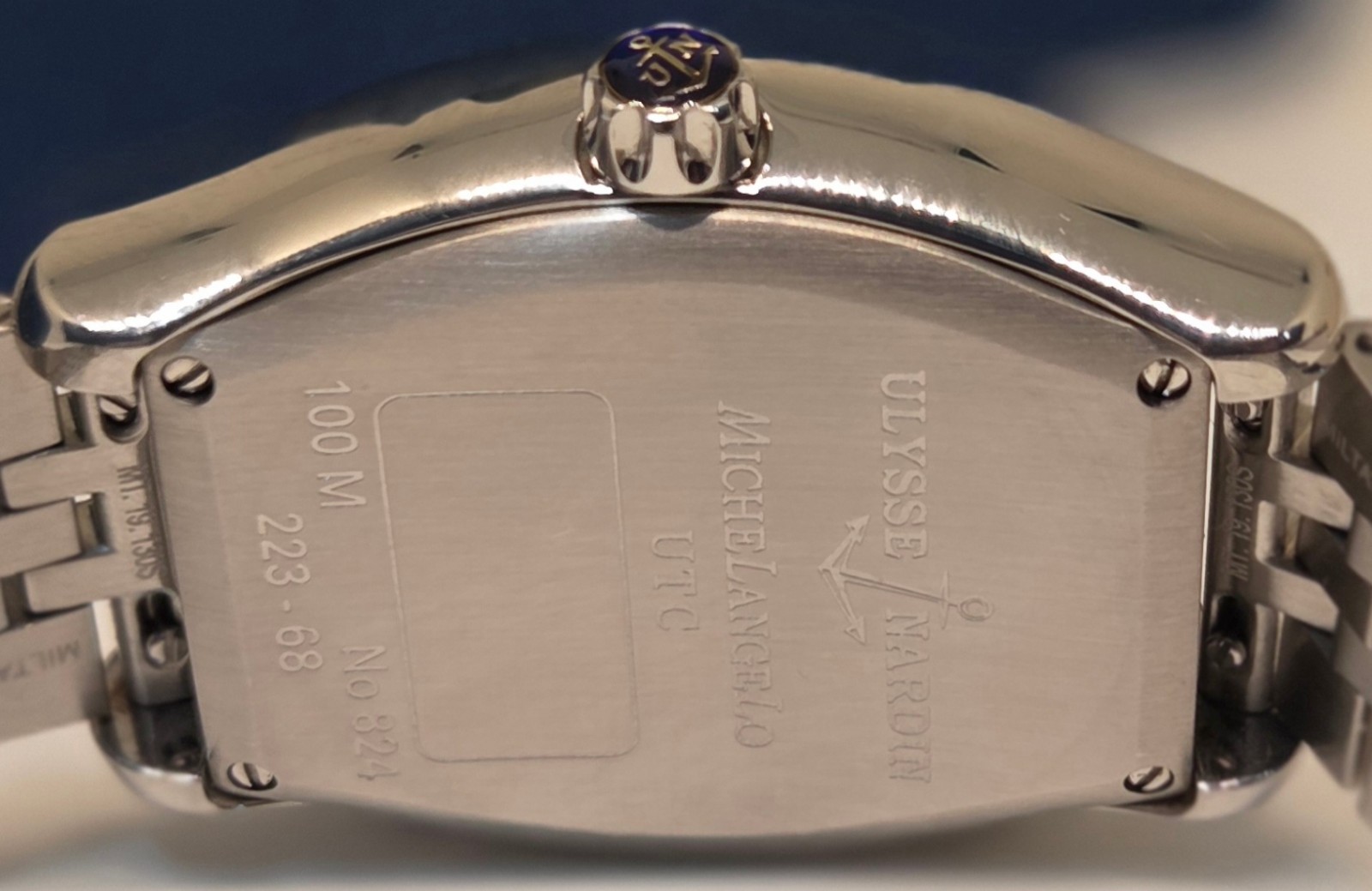 Ulysse Nardin Rare Silver Dial Big Date Dual Time Automatic Swiss Watch