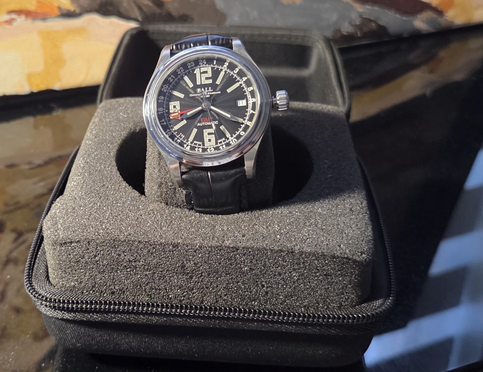 Ball Trainmaster NM1038D Date Black Automatic Men’s Watch