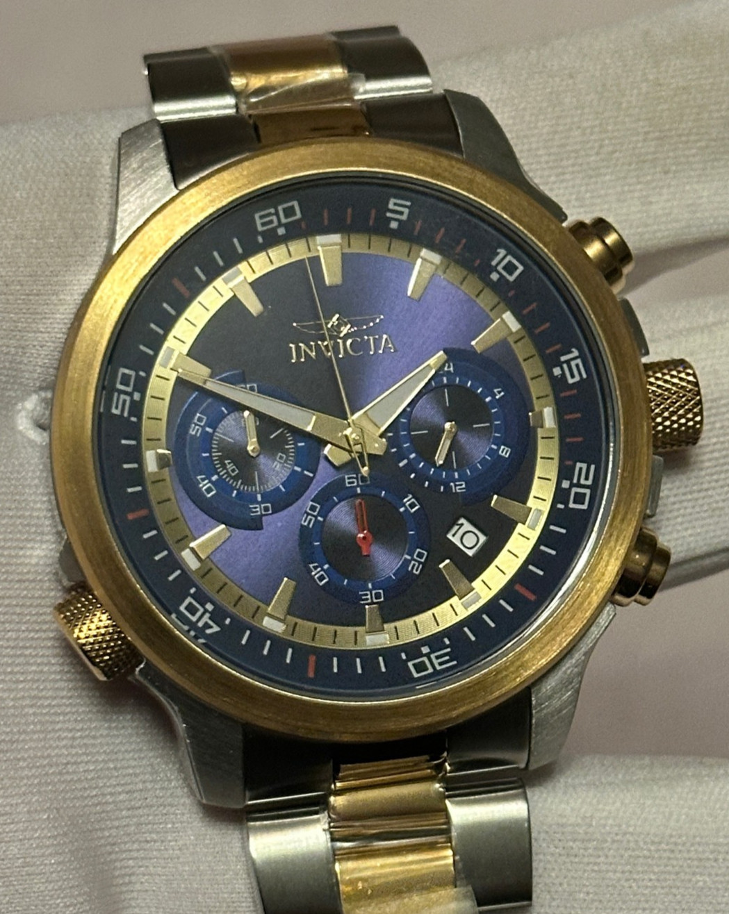 Invicta Men’s Specialty Watch Model 19399 Chronograph with Blue Dial 45mm