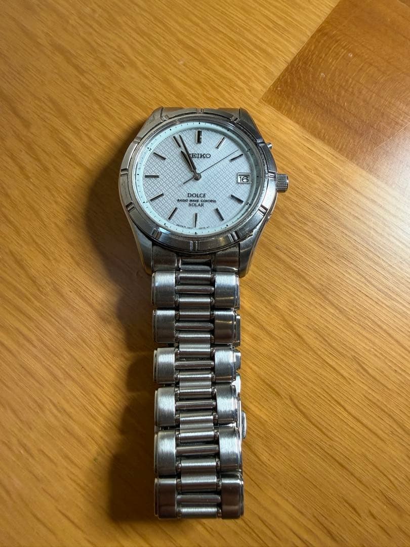 Seiko DOLCE 7B22-0AE0 Solar Radio Watch Used From Japan