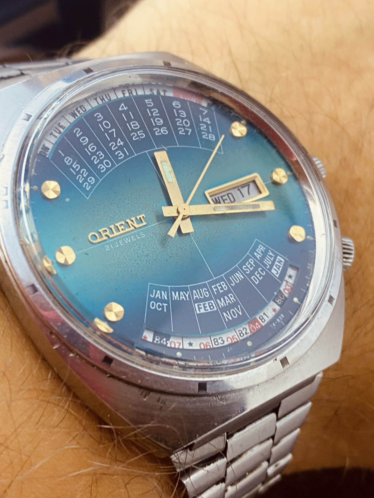Watch Orient College Perpetual Multi Year Calendar Automatic Vintage #8358