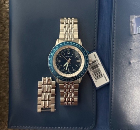 Chronofixe Flight 1952 Selectron Computer Flight Rule Automatic Watch NWT