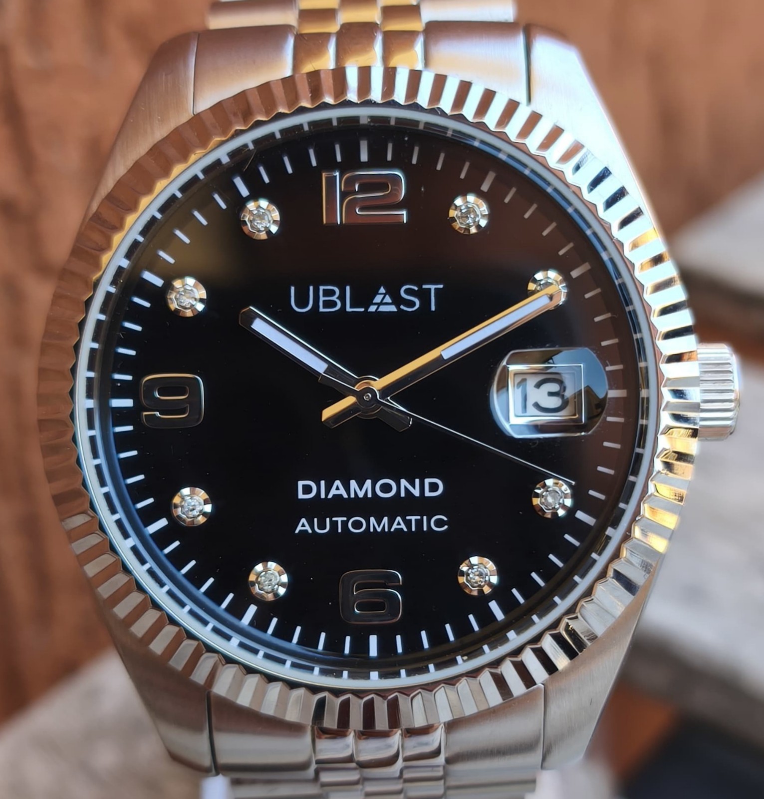 Ublast Century Diamond Automatic UBDCE40BK Black Full Set Watch