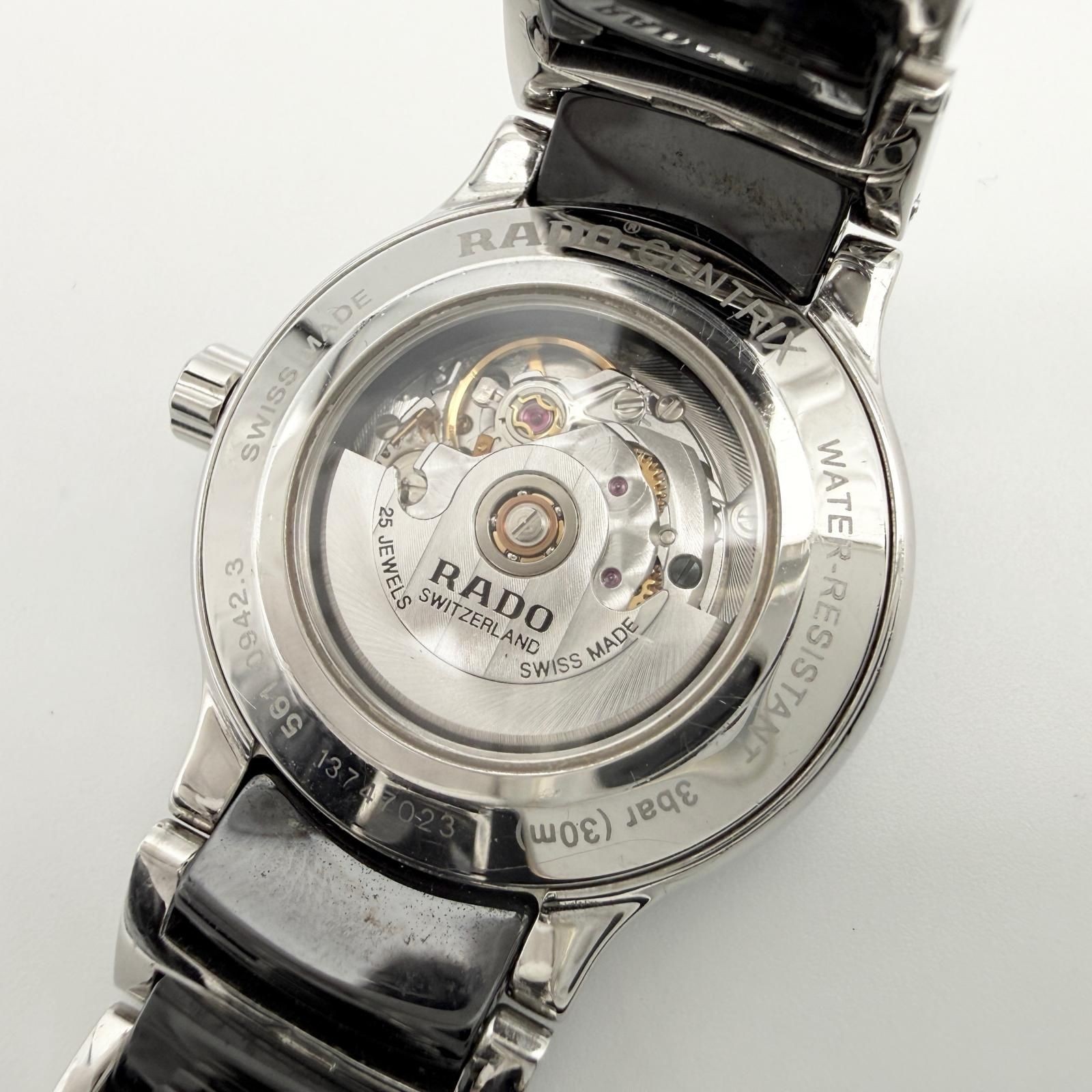 Rado Centrix R30942702 01.561.0942.3.070 Automatic Black Dial Box Women’s Watch