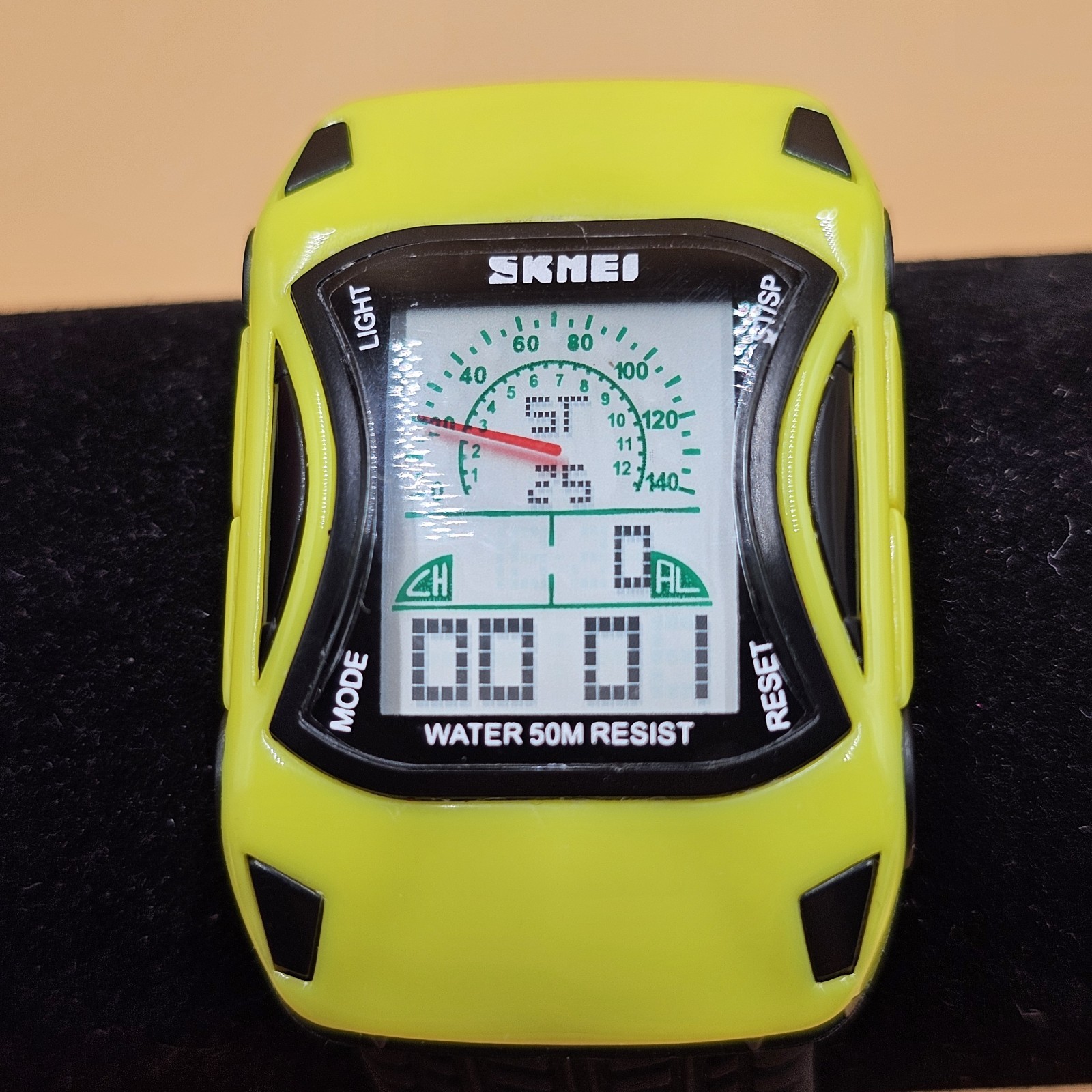 SKMEI Lamborghini Speedometer Men’s Digital Alarm Day/Date Watch New Battery