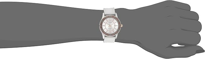 Casio LTP1358-4A2V Glitter Bezel, Silver & Rose Gold Women’s Watch