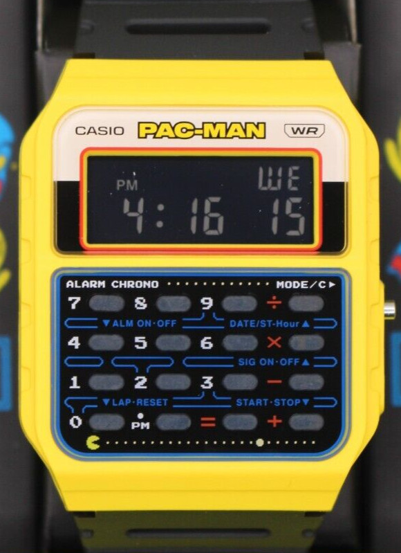 CASIO Classic PAC-MAN Collaboration Limited Watch CA-53WPC-1BJR Yellow 2024