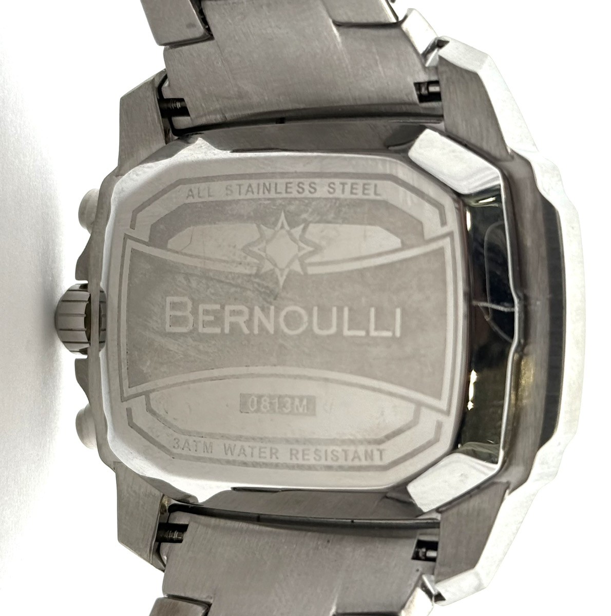 Bernoulli 0813M Dual Display Stainless Steel Men’s Watch (A1G013581)