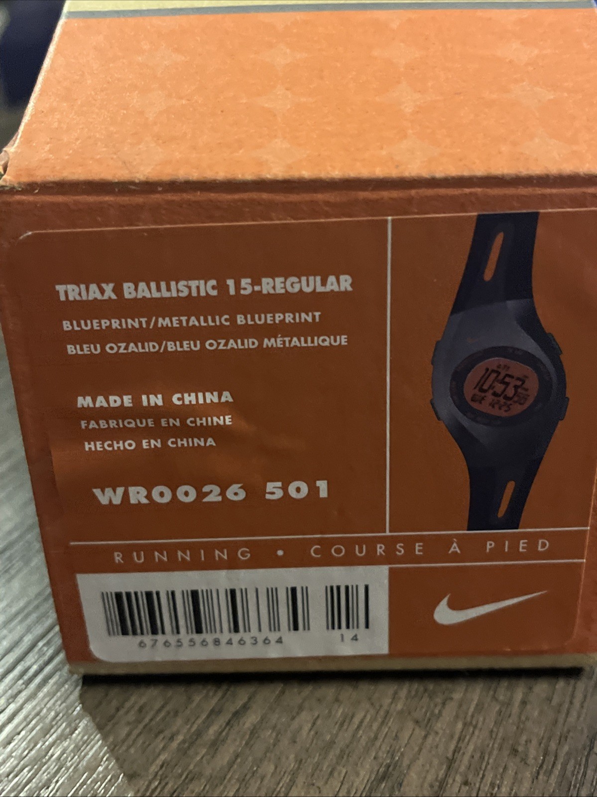 Nike Triax Ballistic 15-Regular Digital Training Blueprint Watch BOX WR0026 501