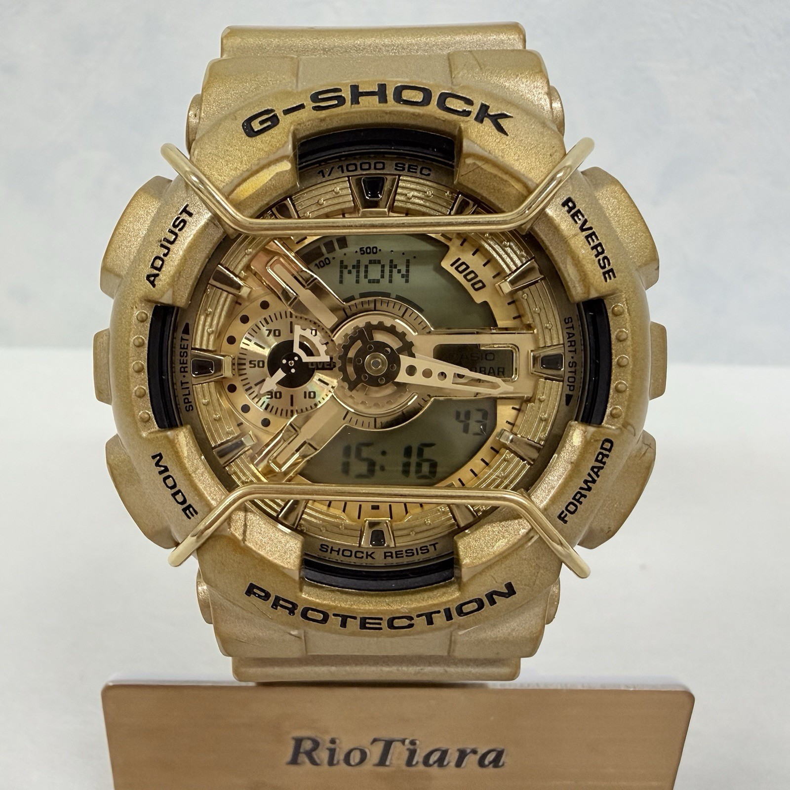 Casio G-Shock GA-110GD-9AJF Crazy Gold Anadigit Men Watch Gold Bumper Guard 5146