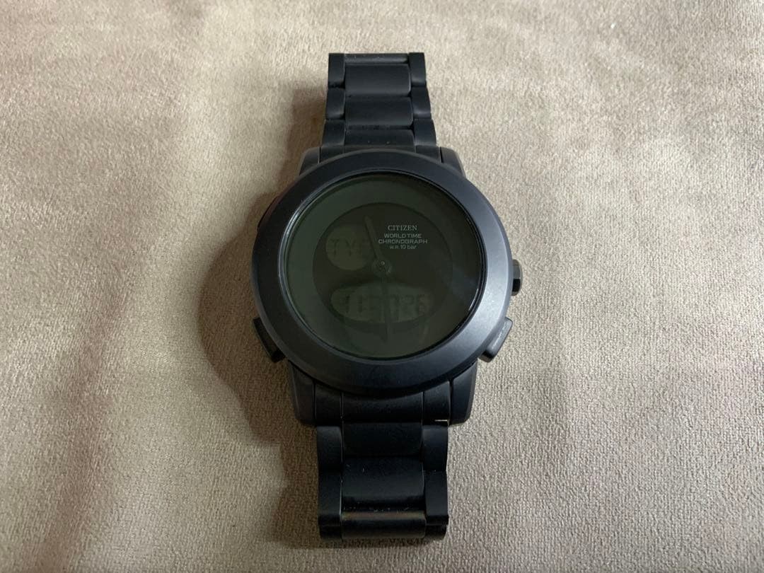 Citizen Vintage All Black Collaboration Watch Used CA1127