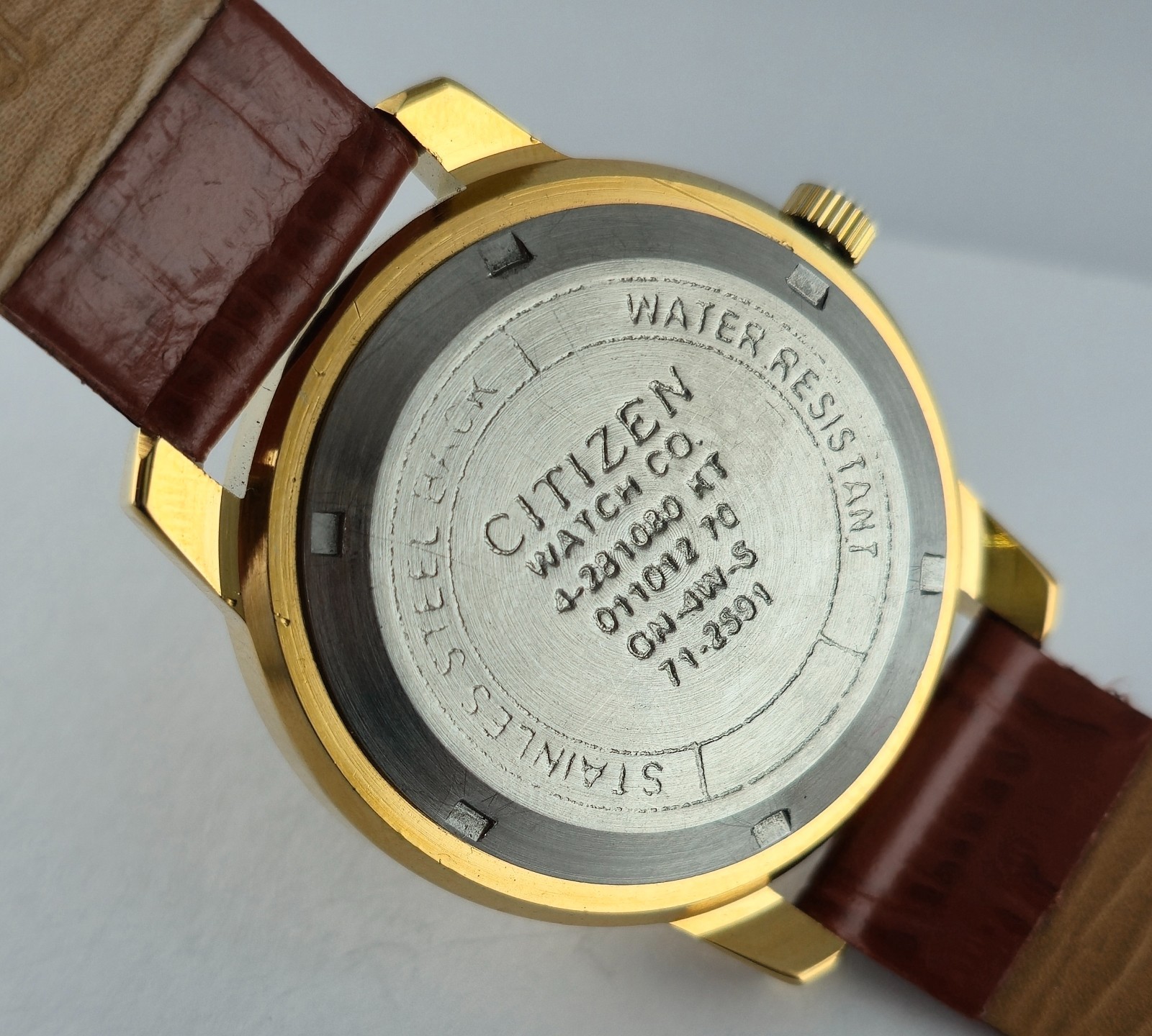 Refurbished Citizen Automatic Gold Dial with Day/Date Men’s Watch | 21 Jewels