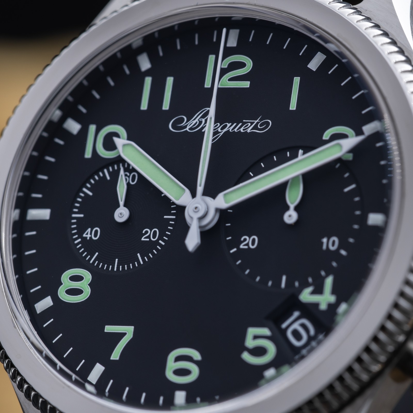 Breguet Type XX Chronographe Automatic Steel Black 42mm 2057ST/92/3WU Full Set
