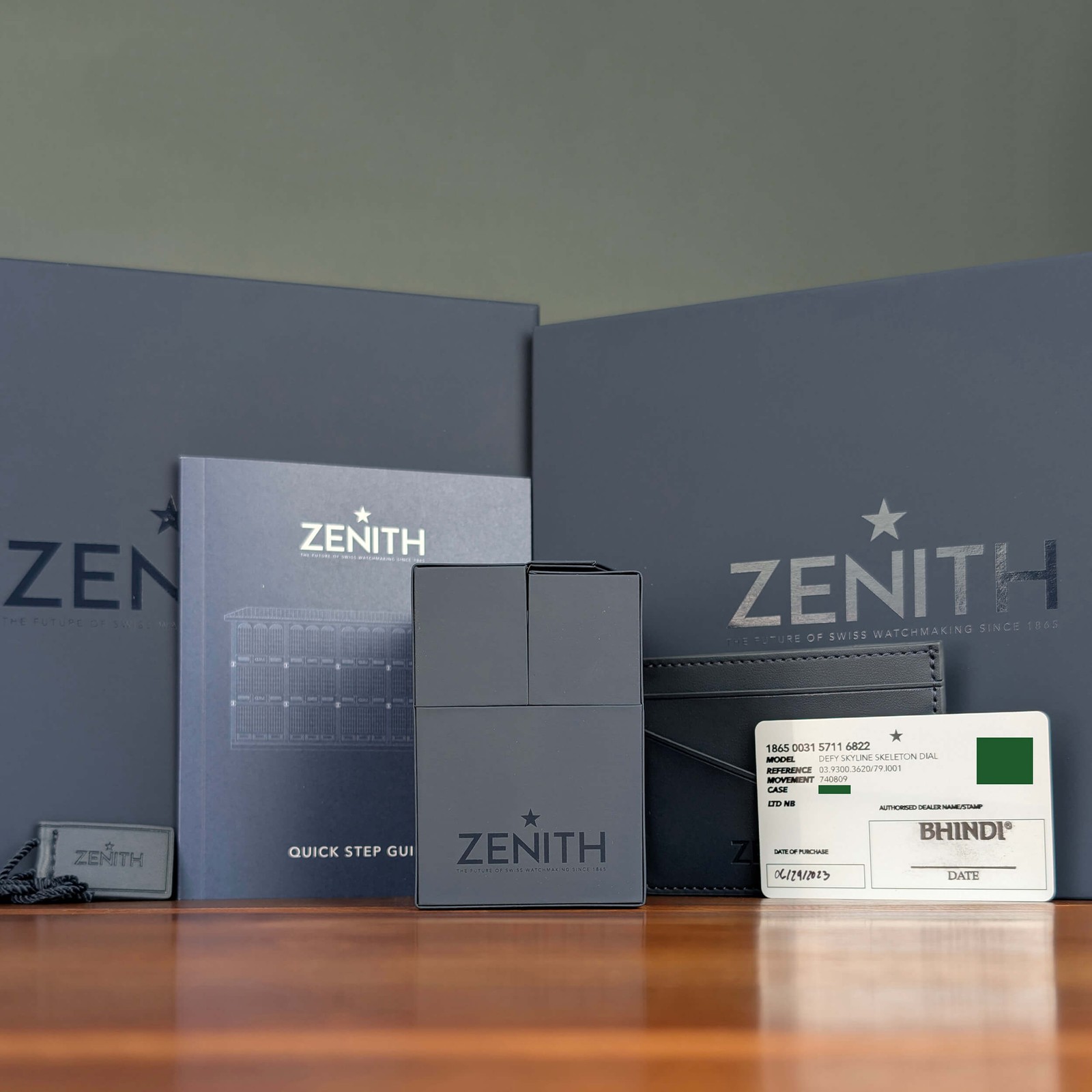 Complete Set Skeleton Blue Zenith Defy Skyline 03.9300.3620/79.I001