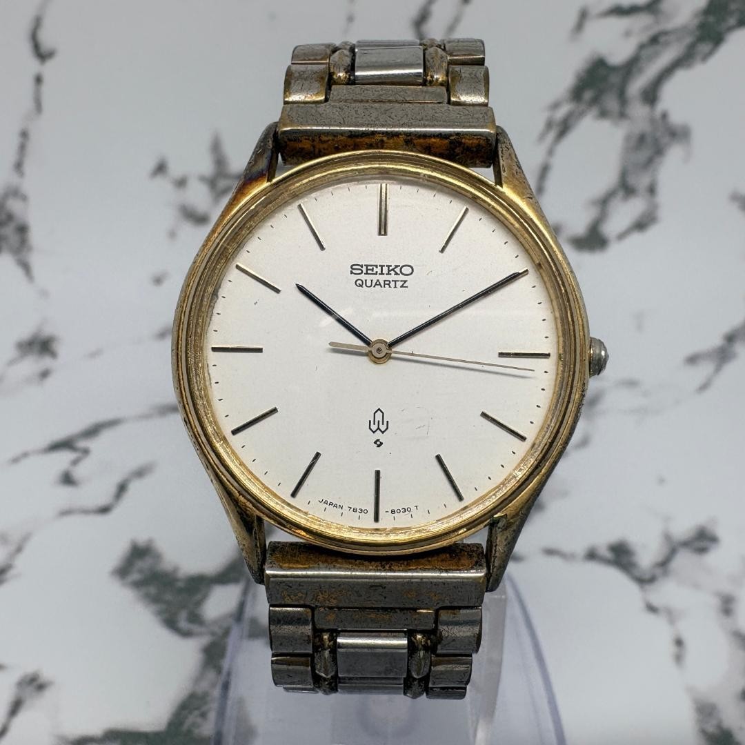 [Working Condition] SEIKO Round White Gold
